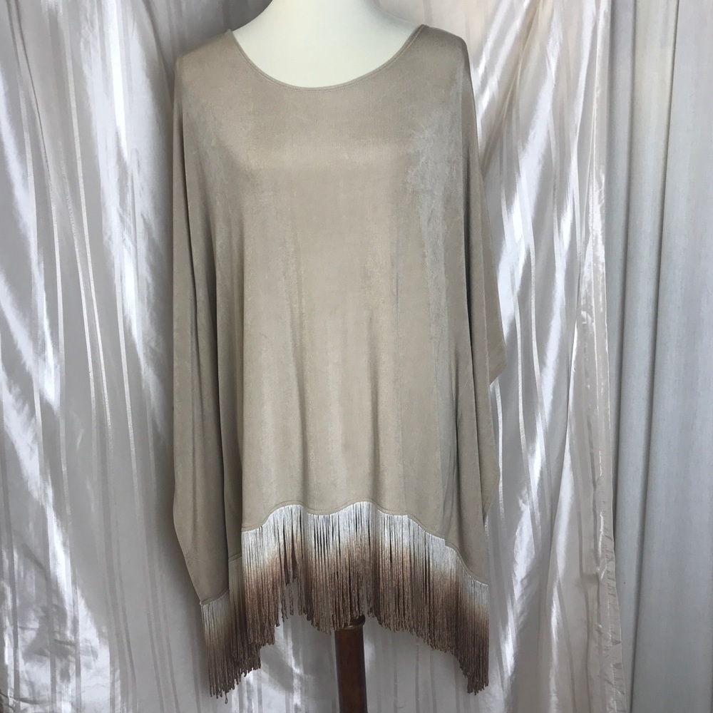 NWOT! Chico’s Fringed Top